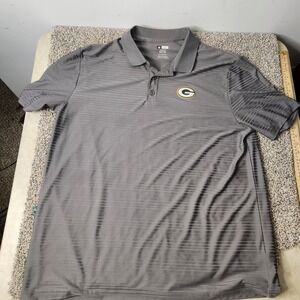 Nfl Team Apparel Green bay packers TX3-Cool Mens gray short sleeve Shirt  2xl